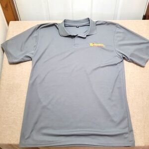 Warrior Custom Golf‎ Polo Shirt Men X Large Gray Polo Short Sleeve